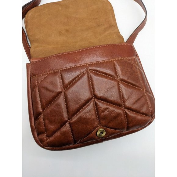 PATRICIA NASH London quilted leather vintage saddle crossbody bag -(USED) - Picture 5 of 15